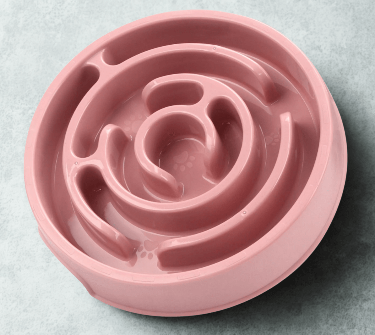 Anti-gulping maze feeder